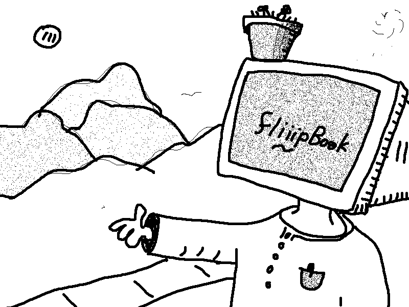 A Fliiip Book character